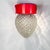 Mid-Century Modern Mid-Century Modern Italian Red Glass Wall Sconces, 1960s, Set of 3 For Sale - Image 3 of 10