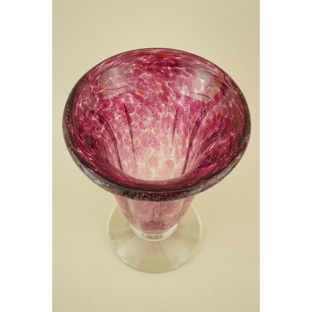 Vintage Murano Submerged Bubble Glass Vase by Ignoto, 1970s For Sale - Image 10 of 18