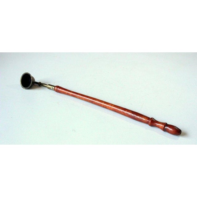 1950s 1950s - Wooden and Brass Candle Snuffer For Sale - Image 5 of 6