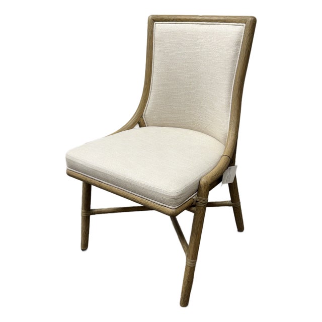 Laura Kilar for McGuire Passage Cane Back Side Chair For Sale