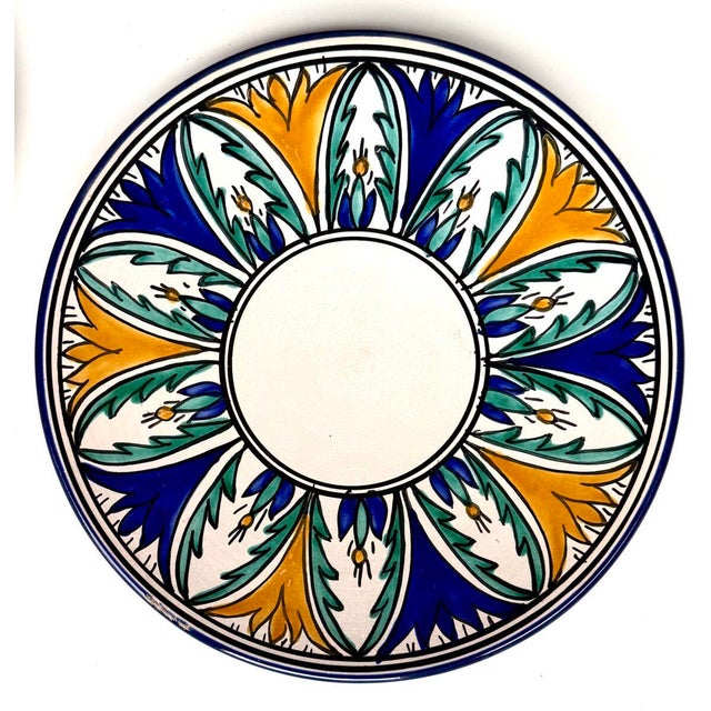 1950s Serving Pieces Ensemble Tunisian Platters + Moroccan Serving Bowl - Set of 7 For Sale - Image 14 of 18