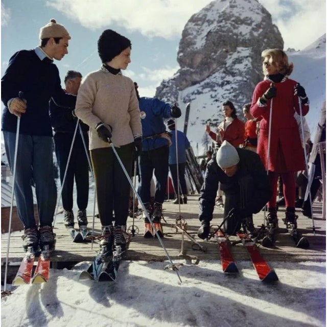 Cortina D’Ampezzo 1962 by Slim Aarons Slim Aarons Limited Estate Edition Skiers at Cortina D’Ampezzo in Italy, 1962...