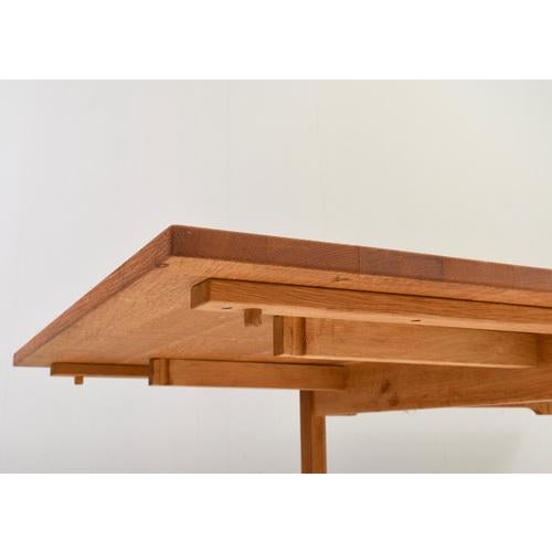 Scandinavian Drop Leaf Dining Table in Oak, 1970s For Sale - Image 10 of 17