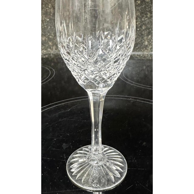 Late 20th Century Late 20th Century Atlantis Crystal Ships Decanter and 10 Wine Glasses Made in Portugal- Set of 10 For Sale - Image 5 of 10