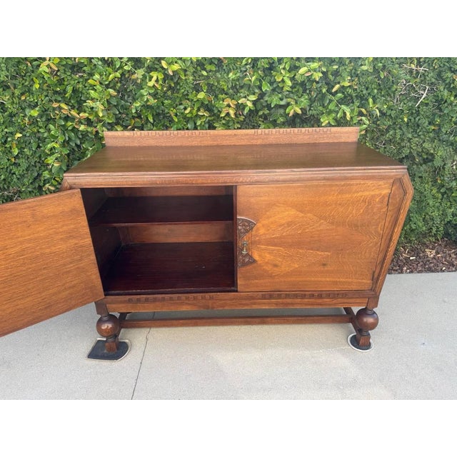 Art Deco Oak Sideboard/Credenza/Buffet For Sale - Image 15 of 16