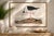 Long-Legged Avocet, Museum Style Audubon Bird Print, 48" X 32" For Sale - Image 10 of 11