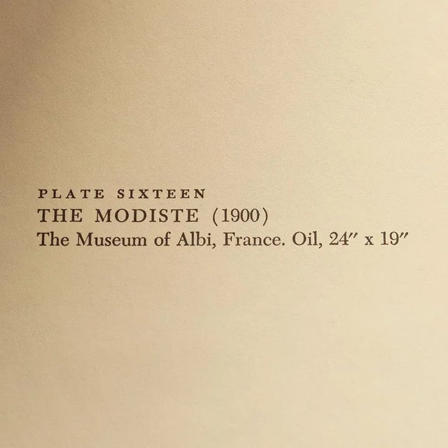 1950s After Toulouse-Lautrec "The Modiste" Vintage Impressionist Full Color Print For Sale - Image 4 of 8