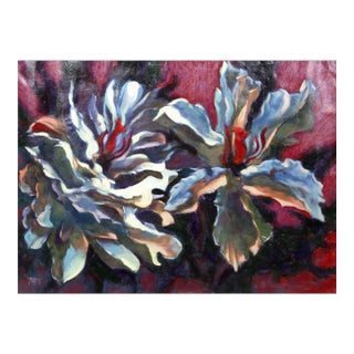 Two Flowers, Vilany, Painting For Sale