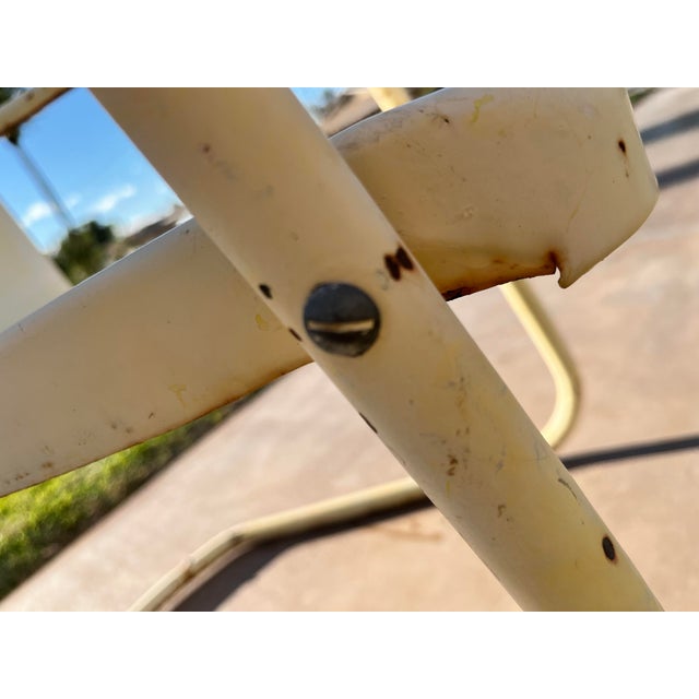 Vintage Metal Mid Century Rustic Chairs - Set of 2 For Sale - Image 9 of 11