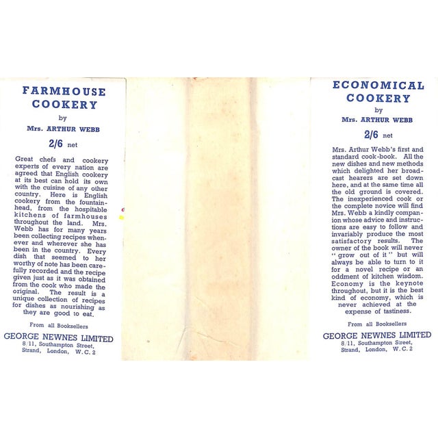 "Farmhouse Cookery" 1936 Webb, Mrs. Arthur For Sale - Image 4 of 12