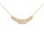 Contemporary Gold Vermeil 1/10 Cttw Diamond Bold Ribbed Pendant Necklace For Sale - Image 3 of 4