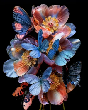 "Butterfly Garden 2" Original Still Life Photograph by Michael Filonow