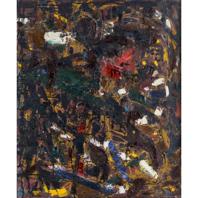 1950s Roland Alexander, Abstract Expressionist Composition, 1950s-1960s, Oil on Canvas For Sale - Image 5 of 5