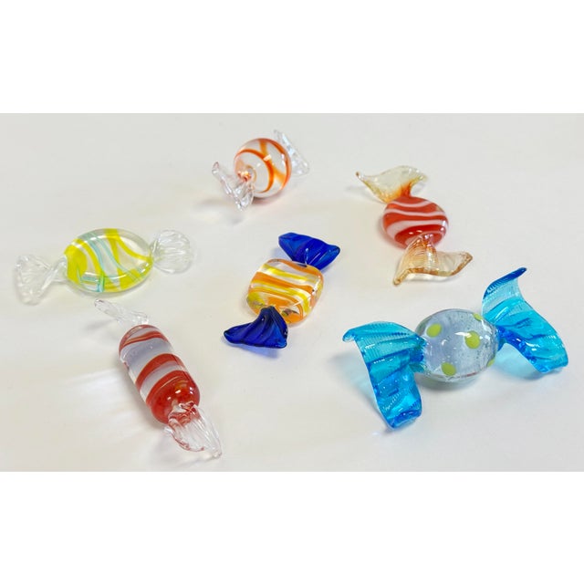 Murano Vintage Murano Style Blown Glass Wrapped Candies For Sale - Image 4 of 8