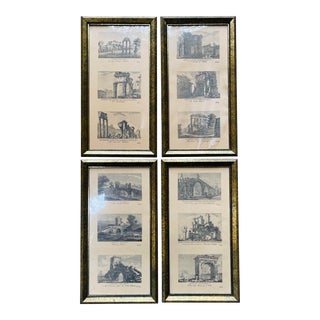 Mid-Century Roman Ruins Prints, Set of Four For Sale