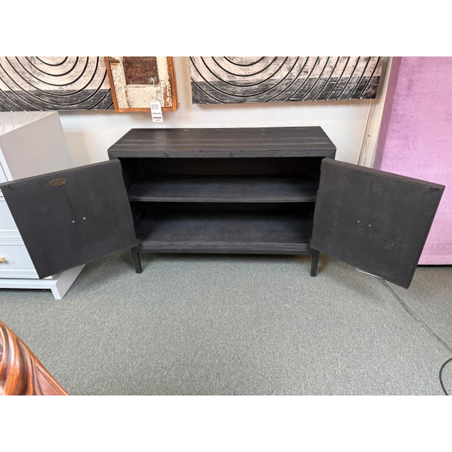 Mid-Century Modern Uttermost Aiken Cabinet For Sale - Image 3 of 12