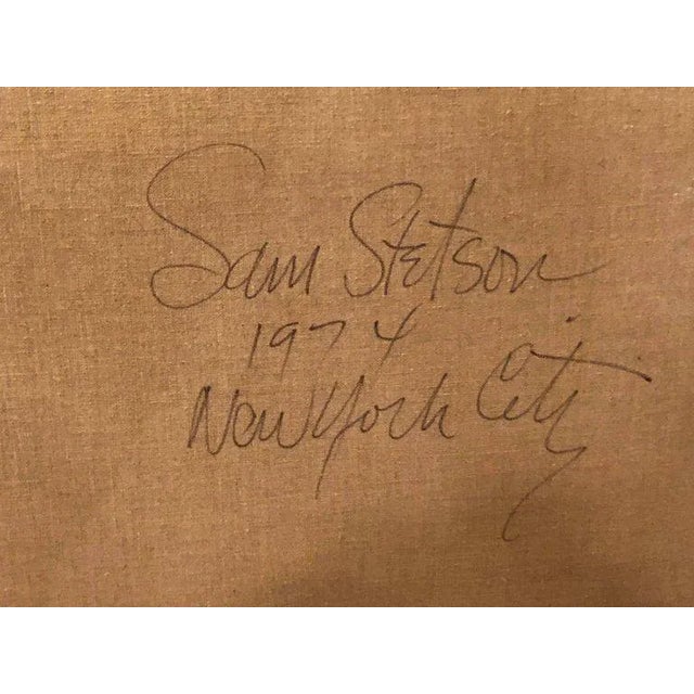 Black Signed 1974 Oil Painting on Canvas, "Lemons in Low Key" by Sam Stetson For Sale - Image 8 of 11