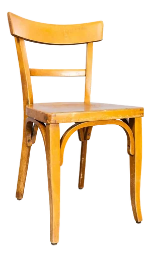 Bentwood Honey Oak Bistro Dining Chair from Baumann, 1950s
