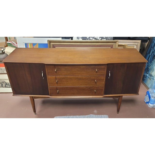 Mid Century Modern Sideboard Signed Beautiful Wood For Sale - Image 17 of 17
