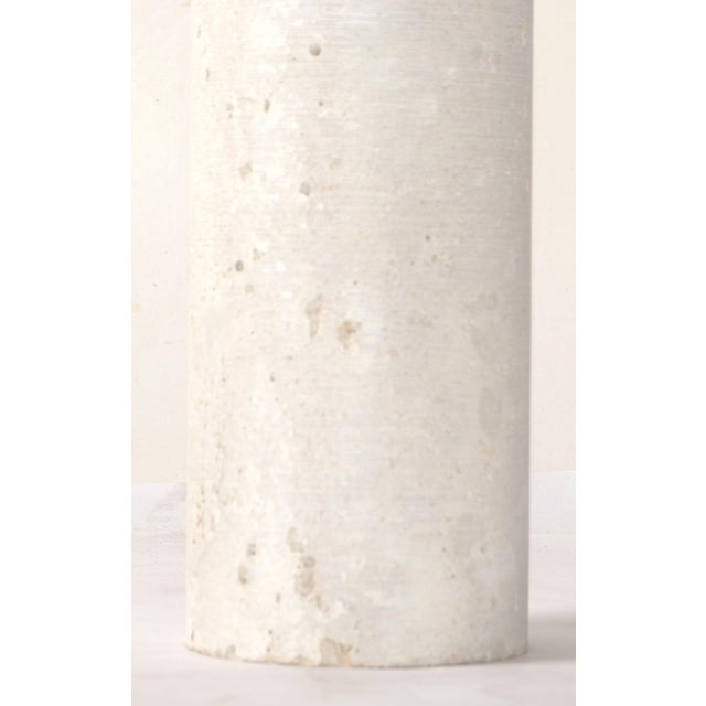 Stone 1970s Fratelli Manelli Style Venetia Travertine Stone Bottle Vessel Vase Raymor Italy For Sale - Image 7 of 12