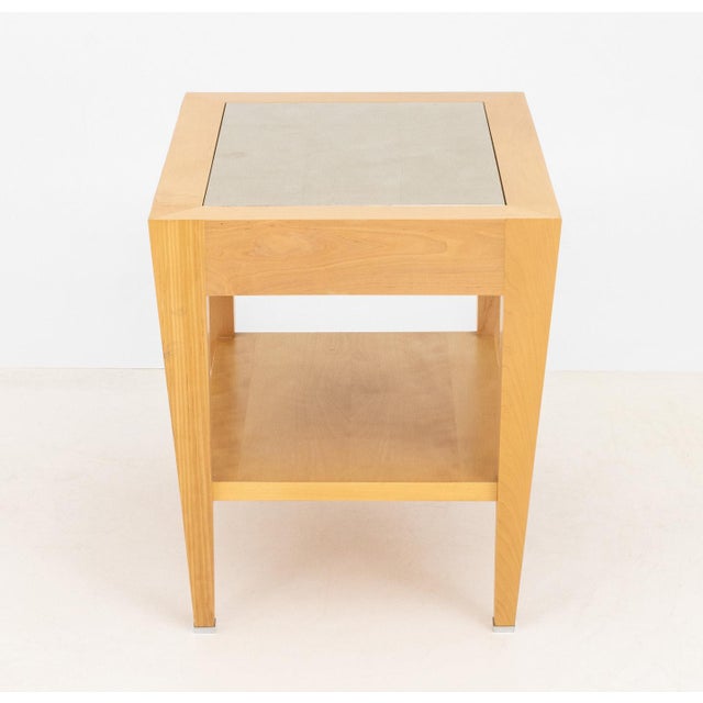 Wood Donghia Maple Two-Tier Side Table For Sale - Image 7 of 9