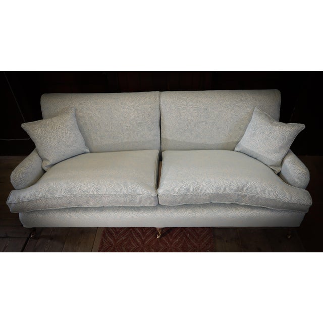 2-Seater Sofa from George Smith with Escale Ciel Blue Fabric from Jean Paul Gaultier, 2010s For Sale - Image 14 of 18