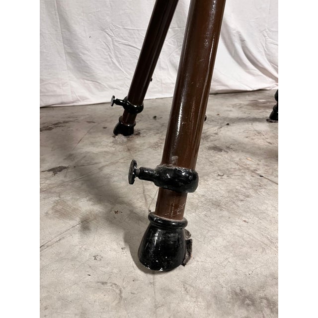 Antique Gymnastic Horse in Cow Leather, Italy, 1940s For Sale - Image 12 of 13