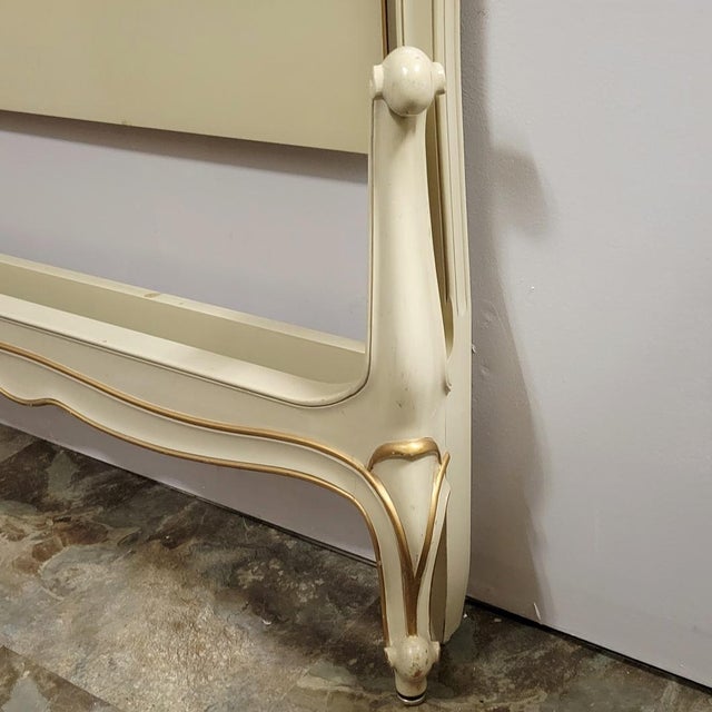 Vintage Drexel French Provincial Off-White Twin Beds, Pair With Nightstand For Sale - Image 11 of 11