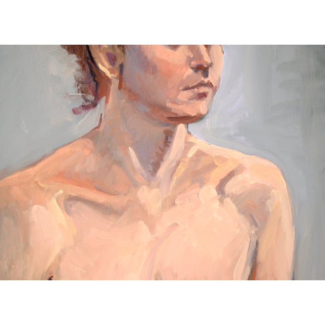 American Nude With Curly Red Hair by George Wishon For Sale - Image 3 of 6