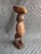 Early 20th Century Hand Carved African Tribal Wooden Man With Drum on Head For Sale - Image 5 of 6