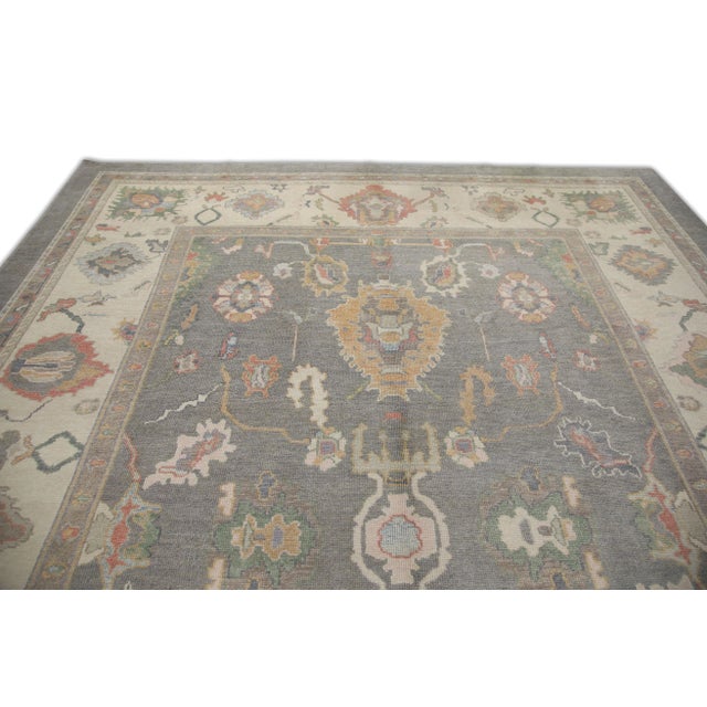 Early 21st Century Modern Turkish Oushak Rug 10'7" x 13'9" For Sale - Image 5 of 7