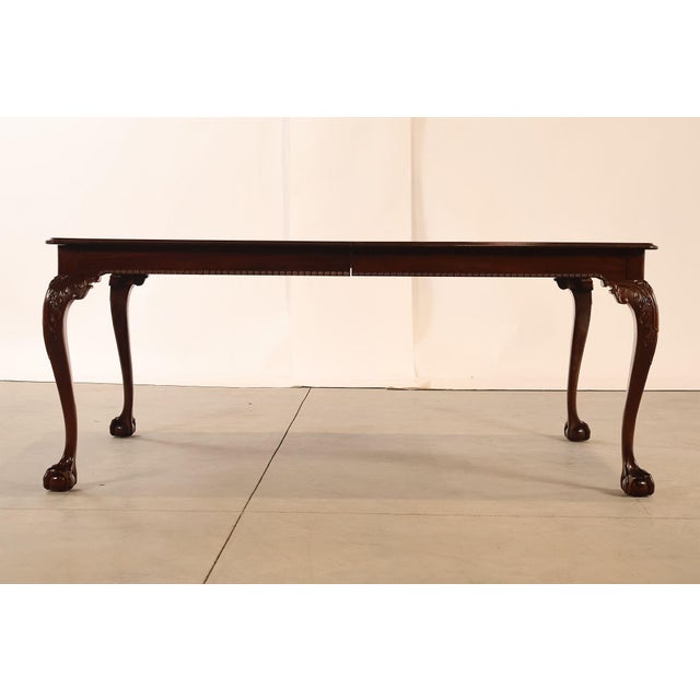 Stickley Chippendale Style Mahogany Expandable Dining Table For Sale - Image 16 of 18
