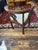 Antique Chippendale Style Walnut & Shearling Corner Desk Chair For Sale - Image 4 of 12