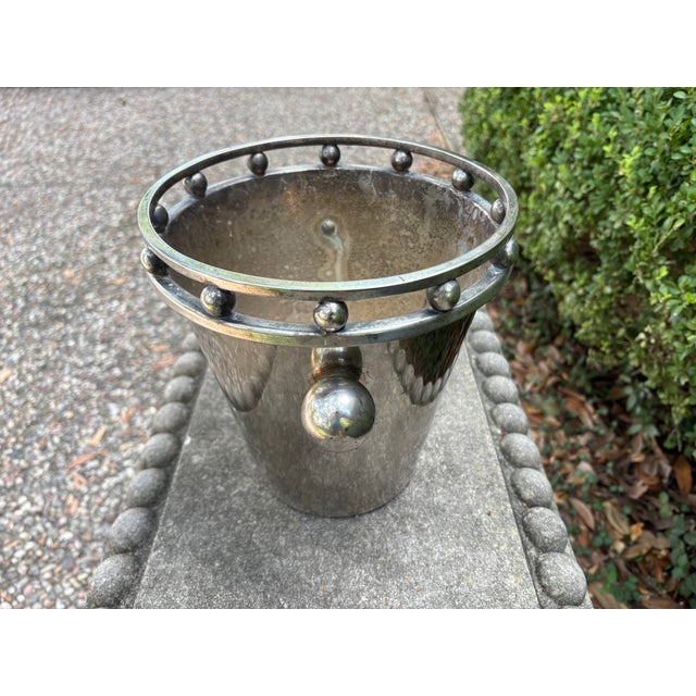 Metal Late 20th Century Modernist Silver Plated Champagne Bucket Designed by Larry Laslo For Sale - Image 7 of 9