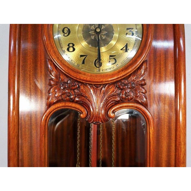 Art Deco Mahogany Standing Clock, 1930s For Sale - Image 18 of 18