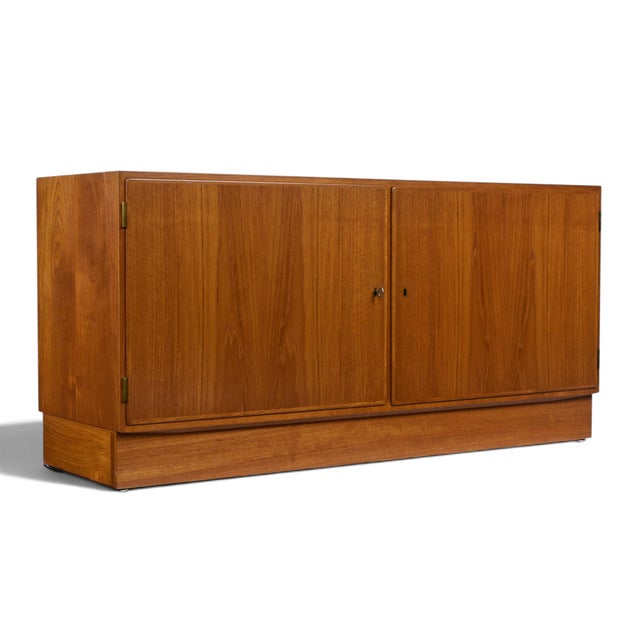Poul Hundevad Teak Two-Piece Cabinet, Bookcase & Drop-Front Secretary, Denmark For Sale - Image 6 of 16