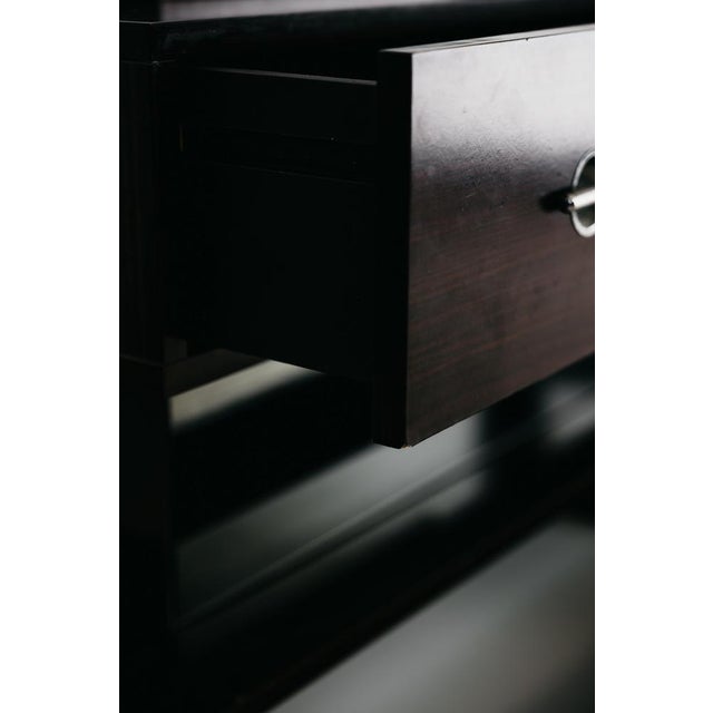 Modernist Cubic Chest of Drawers in Wood Veneer and Glass,1980s For Sale - Image 13 of 15