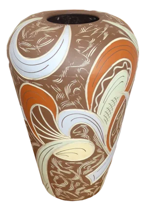 Large Stoneware Floor Vase, 1950s