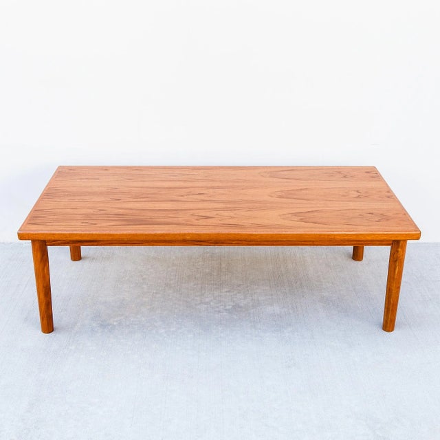 Mid-Century Modern Restored Danish Modern Teak Coffee Table, Late 20th Century For Sale - Image 3 of 12