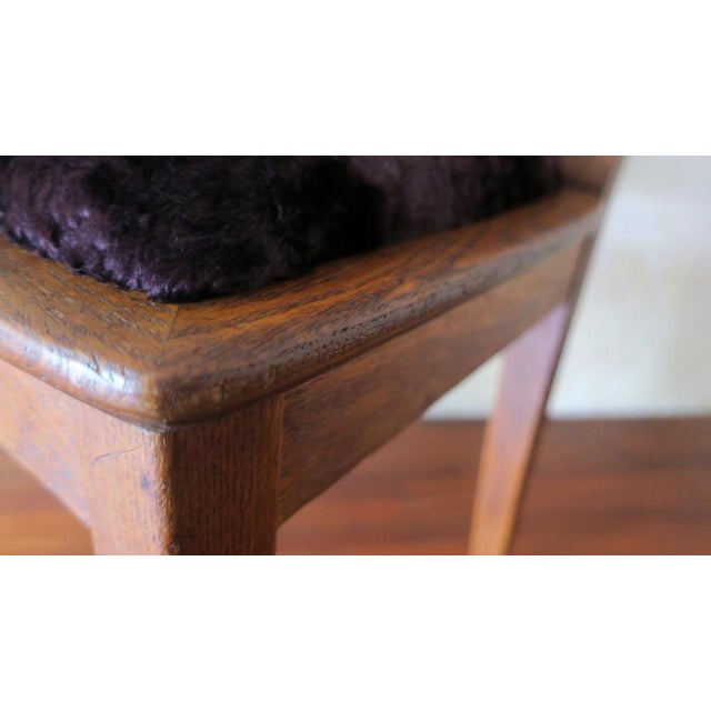 Art Nouveau Side Chair in Oak, 1900s For Sale - Image 5 of 17