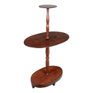 19th Century English Mahogany Tiered Table or Stand For Sale