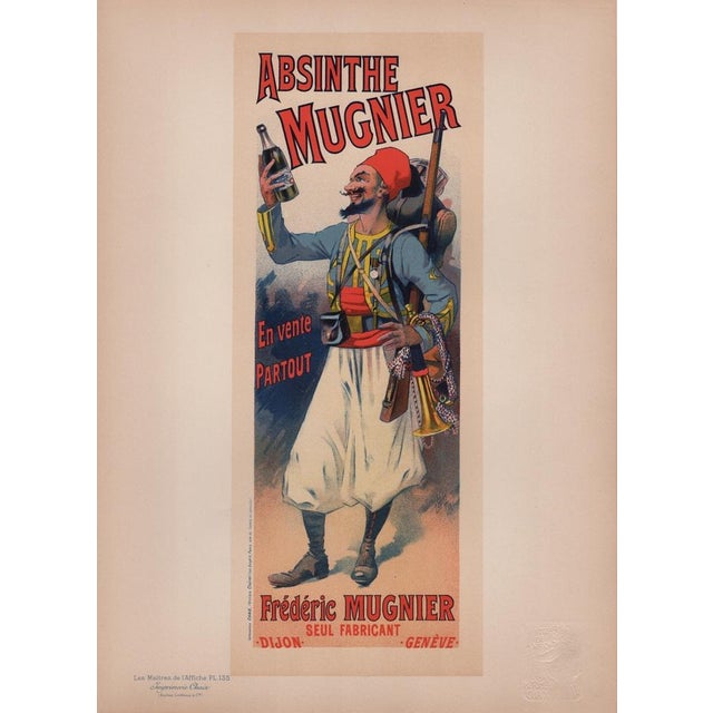 Lucien Lefèvre, Absinthe Mugnier, 1898, Lithograph For Sale - Image 12 of 13