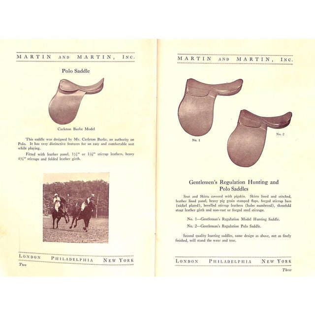 "Martin & Martin, Inc. Makers and Importers of High Grade Saddlery and Leather Goods" 1920 For Sale - Image 14 of 18