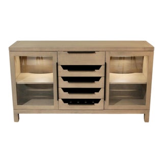 Custom Maple Server W/Wine Storage For Sale