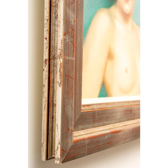 Pastel Portrait of Gloria Swanson by Robert Louis Raymond Duflos For Sale In West Palm - Image 6 of 7