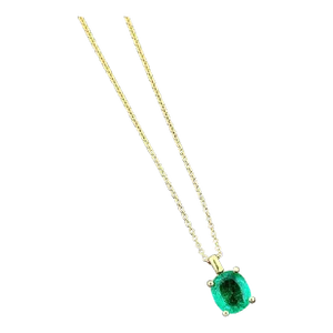 2.91 Ct Natural Emerald Pendant