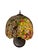 Metal Vintage Stained Glass Desk or Table Lamp For Sale - Image 7 of 11