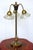 Vintage Brass and Glass Table Lamp, 1920s For Sale - Image 10 of 11