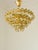 All 58 Murano glass fruit crystals are present and in perfect condition, with no chips or cracks. The gilt-metal structure...