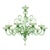 Early 21st Century Venetian Green Murano Glass Chandelier by Simoeng for Simoeng For Sale - Image 5 of 5